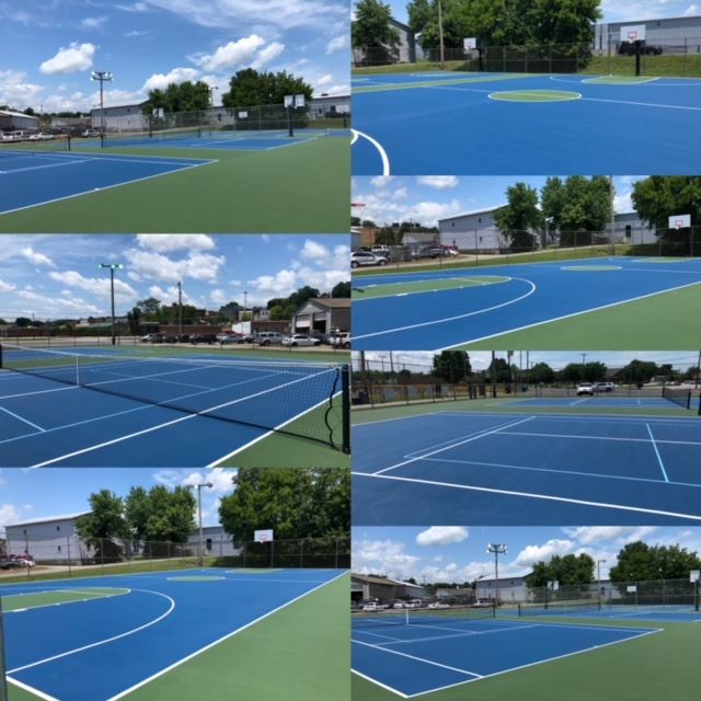 Memorial Park Tennis, Pickle Ball, and Basketball Courts 